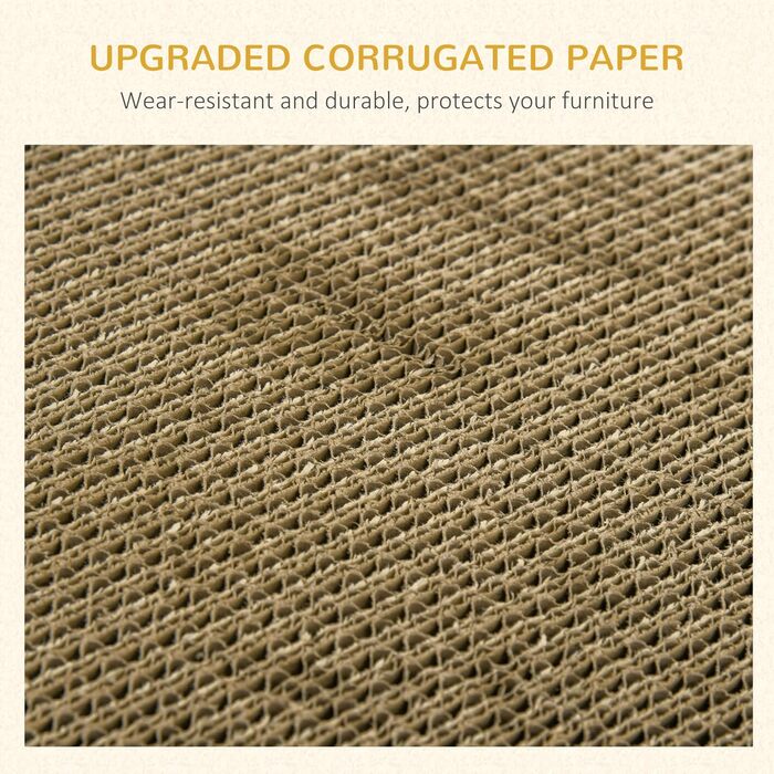 Павучок PawHut: Картонний будиночок для котів, екологічний, з когтеточкою, з гофрокартону