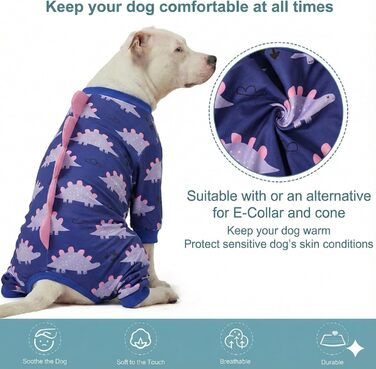 Комбінезон для собак великих порід LovinPet, чотирилапий, еластичний, з захистом від сонця (UV), антибактеріальний, для відновлення після операцій, зелено-оранжевий (чорний/рожевий), X-Large