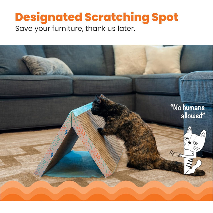 Catstages Easy Life Когтеточка-кровать з картону для котів, багато кольорів, універсальний розмір