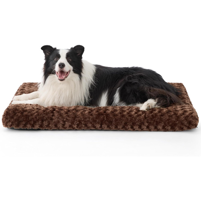 Килимок для собак середнього розміру BEDSURE, 71x50x7 см, миючий, з антиковзною основою, коричневий