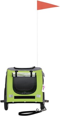 Ферштрайт (Festnight) Причіп для велосипеда, переноска для собак, 30 кг, 124 x 53 x 53 см, зелений
