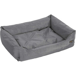 Ліжко для собак Feandrea XXL, сіре, 100x70x28 см, ортопедичне, знімний чохол, нековзке, для спальні та вітальні