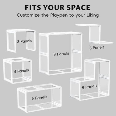 PALOPALO Вольєр XXL з прозорого акрилу для цуценят, собак-матерів та кішок – легка портативна будка для собак з легкою збіркою, дихаюча конструкція для дому