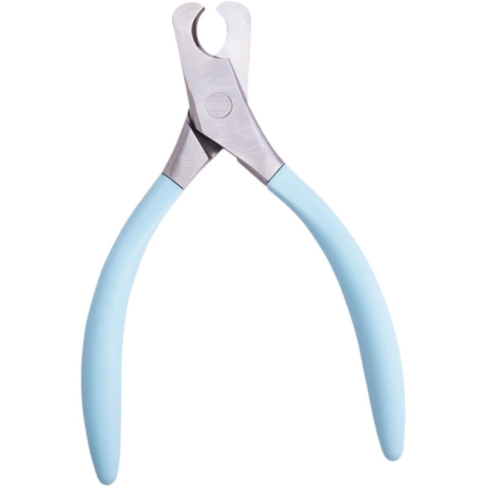 Ножиці для догляду за кігтями тварин, інструмент для стрижки кігтів, аксесуари для грумінгу, сталевий колір (блакитний)