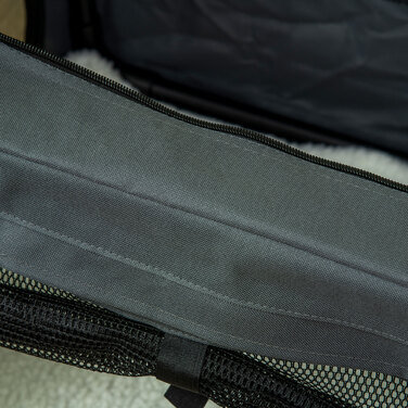 PawHut Dog Bag Box з сітчастим вікном та подушкою, коробка для транспортування кішок Oxford Grey для собак до 4 кг