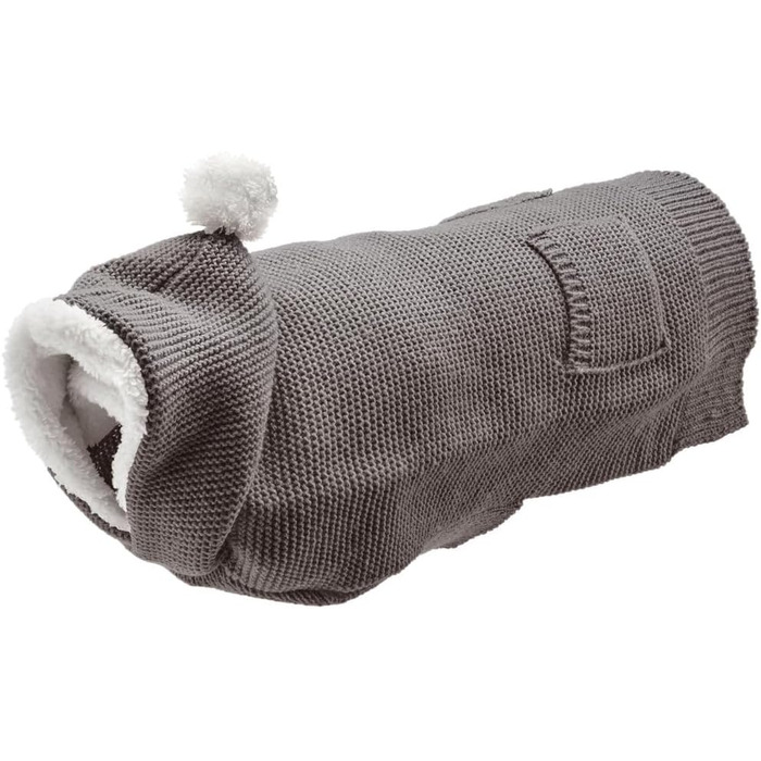 Пуловер для собак HUNTER RÖGLA, рожевий, легкий в'язаний пуловер з капюшоном з плюшу, м'який та еластичний, з милими деталями, для природних рухів, високий комфорт, можна прати при 30°C, розмір: 30