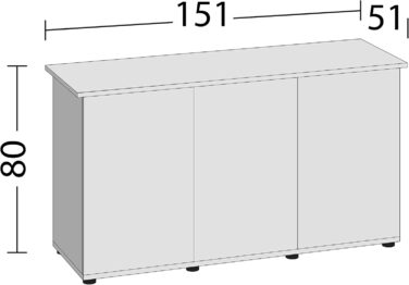 Акваріум Juwel Rio 400/450 SBX, чорний, 50143