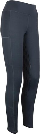 Легінси для верхової їзди Lazura Emilia для дітей та жінок | Термо-леггінси з флісовою підкладкою та силіконовим повним обхватом | Легінси для дівчаток та хлопчиків, розмір 38, колір Asphalt