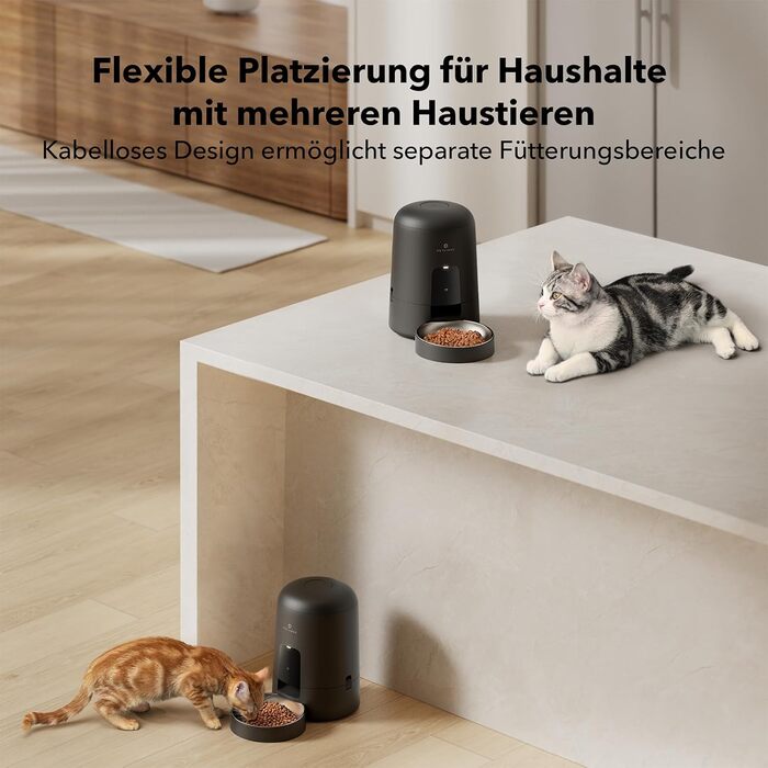 Автоматична годівниця для котів PETLIBRO з Wi-Fi чорна
