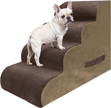 Сходинка для собак та котів PAWSCART, 4-ступенева, 49.8 см, м'який пінополіуретан, протиковзка поверхня