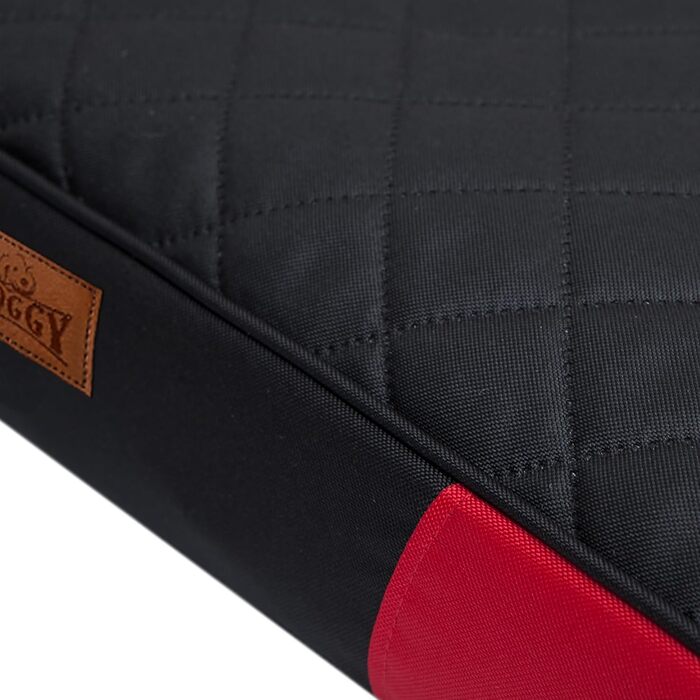 Килимок для собак XL (100x66 см) - червоний з чорною матрацом