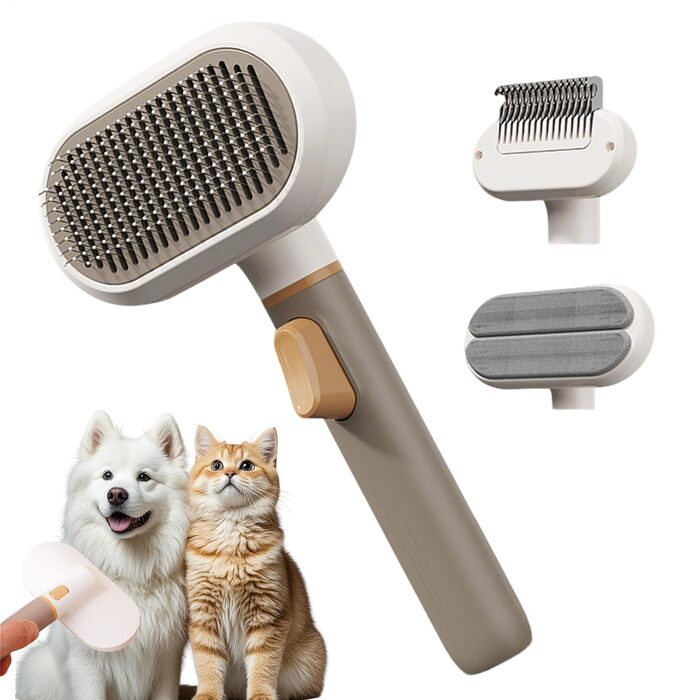 Щітка для собак під час линьки | Інструмент для догляду за шерстю, видалення шерсті | Гребінець для котів, щітка для собак для видалення підшерстя, для миття коротко- та довгошерстих порід вдома, в квартирі, офісі, гуртожитку, на меблі