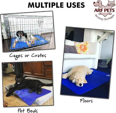 Охолоджуючий килимок для собак Arf Pets, нетоксичний, міцний, для будок, кліток і лежанок, без електрики, гелевий, 15,5x19,5 см