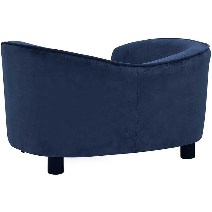 Софа для собак VidaXL, 69x49x40 см, плюшеве ліжко для собак, диван для котів та собак (блакитний)