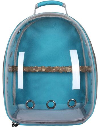 Клітка-переноска для птахів Vogel Reisekäfig: прозора, дихаюча, 360° огляд, рюкзак для подорожей