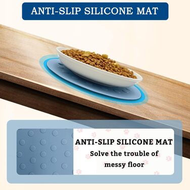 Набори мисок для котів з кераміки (2 шт.) - неслизькі, для зручного годування