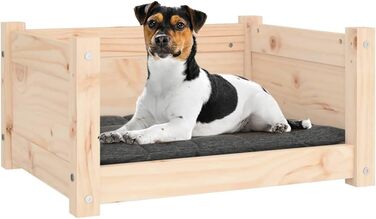 Ліжко для собак та котів білого кольору з масиву сосни. Корзина для собак та котів. Велике, середнє ліжко для собак та котів. Розміри: 55,5x45,5x28 см.