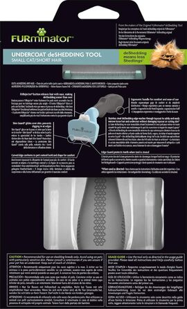 FURminator для котів S - щітка для видалення підшерстка для маленьких котів (для короткошерстих)