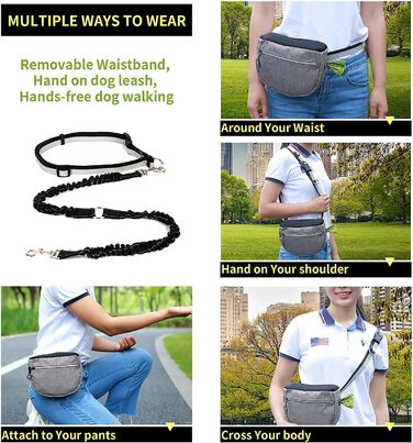 Сумка для корму для собак, сумка для ласощів, водонепроникна сумка для корму, сумка для ласощів, миска для їжі та подорожей, для тренувань собак та зберігання корму (Блакитна)