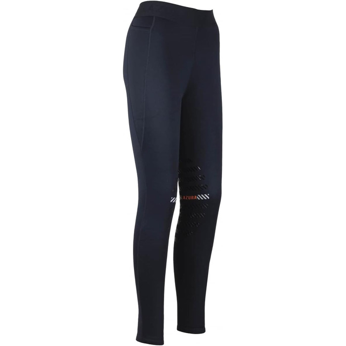 Легінси для верхової їзди Lazura Winter Anita | Силіконовий накладка на колінах | 2 кишені для телефону | Чорні або темно-сині | Розміри 32-46