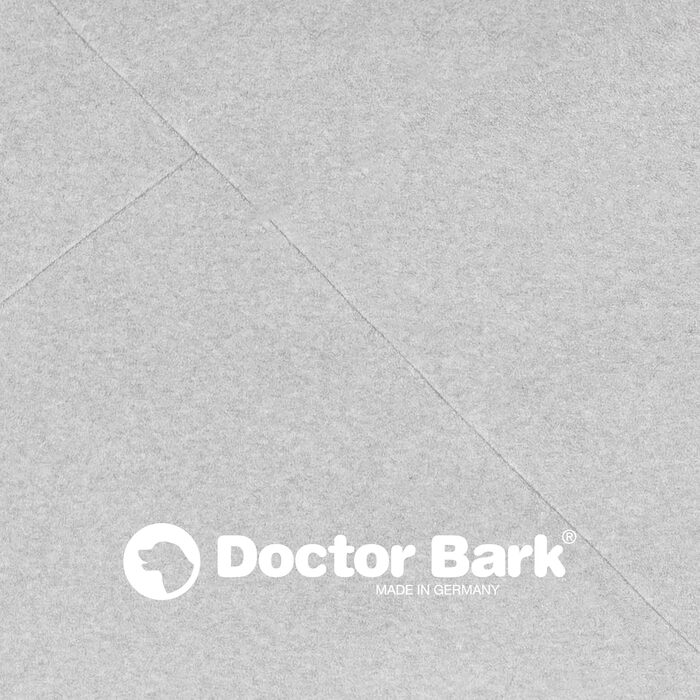 Килимок для собак середніх порід Doctor Bark - 88x60 см, сірий, миючий, м'який, плюшевий