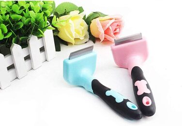 Слікер для собак Slicker Dog Brushes - самоочисна щітка для грумінгу, видаляє 90% шерсті, підходить для собак та котів з середньою та довгою шерстю, рожевий колір