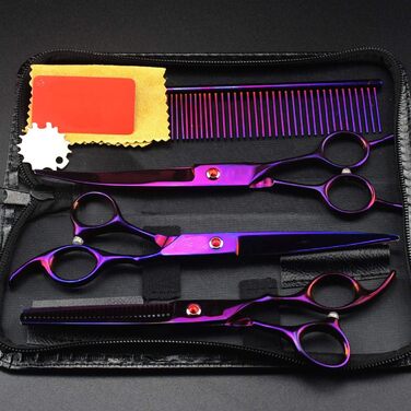 Набір для грумінгу собак: ножиці для догляду за шерстю, прямі та витончені ножиці, 3 шт.