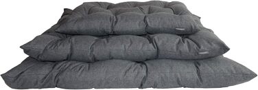 Ортопедичний лежак для собак Mayaadi-Home: лежанка-кішечка, матрац, корзина. Підходить для алергіків, легко миється. Сірий, розмір M (60x50 см)