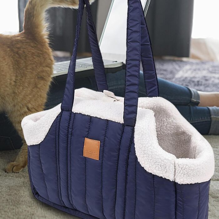 Переносна сумка для тварин: переноска для собак та котів, стильна сумка для подорожей, блакитна