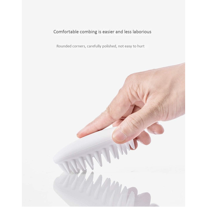 Масажна щітка для миття тварин, вичісуюча щітка від шерсті для собак і котів з м'якими силіконовими щетинками, для короткої шерсті