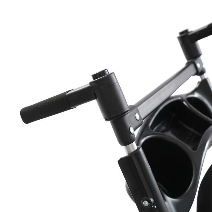 Складаний візок для собак 3-в-1 до 12 кг – Легкий візок для собак з знімним кошиком, регульованою ручкою та повітряпроникним дизайном для маленьких собак та котів (Темно-синій)