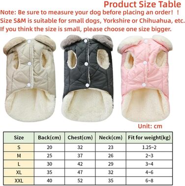 Зимовий одяг для собак: теплий водонепроникний зимовий одяг для собак з флісу, жилет для собак та котів (XXL, бежевий)