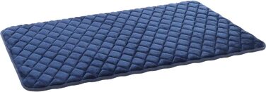 Прямокутна подушка для собак Flamingo Weimar, синя, 101x63x2 см, знімний чохол, антиковзке дно, для кліток