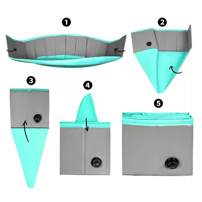 Складаний басейн-загін для собак та тварин XXL (100 см) для саду та двору