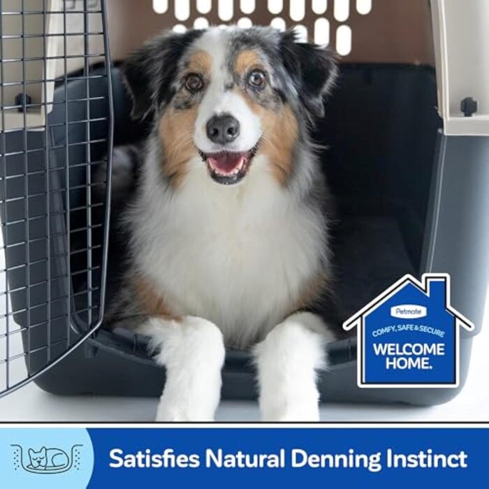 Переноска для собак Petmate Sky Kennel 28 сіра, 71×52×54 см, пластикова