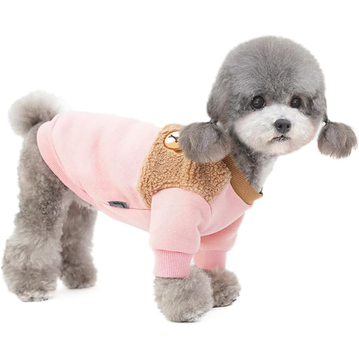 Зимнє обладнання для собак: тепла куртка для собак вагою до 8.8 кг, колір рожевий