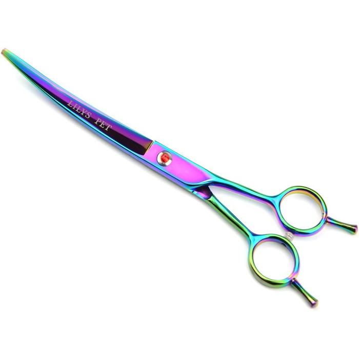 Набір професійних ножиць для грумінгу тварин Lily's Pet, з покриттям з титану, гострі леза з нержавіючої сталі для собак та котів, 3 ножиці, гребінець та чохол