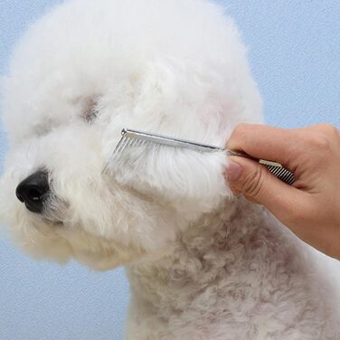 Гребінець для собак та котів, щітка для грумінгу, аксесуари для догляду за шерстю, для літніх собак, довгошерстих порід, щоденне використання, сезон линьки, для цуценят, срібна