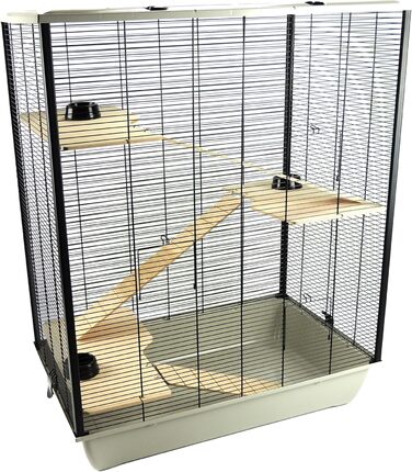 Клітка для дрібних тварин Grosvenor XL, 100x54x39 см, 4 рівні, сіра