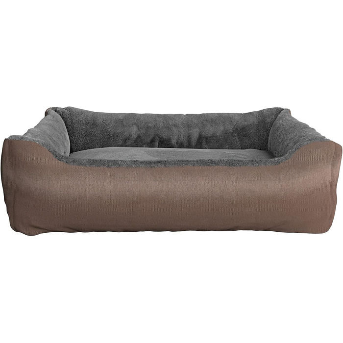 Італійська постільна білизна для тварин Hundehütte Love, підходить для всіх сезонів (Тауновий сірий, 62 x 50 x 17 см)