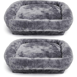 Подушка на платформу для котячого будиночка Abbylike, сіра, 40x40 см, 2 шт.