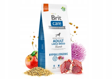 Сухий корм Brit Care Hypoallergenic для дорослих собак великих порід з ягнятимим, 14 кг