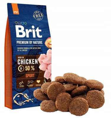 Сухий корм Brit для активних собак з куркою, 15 кг