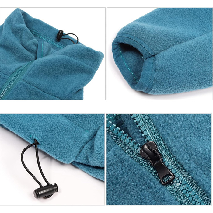 Теплий зимовий комбінезон для собак з полярного флісу, регульований, з блискавкою, для малих, середніх та великих собак.