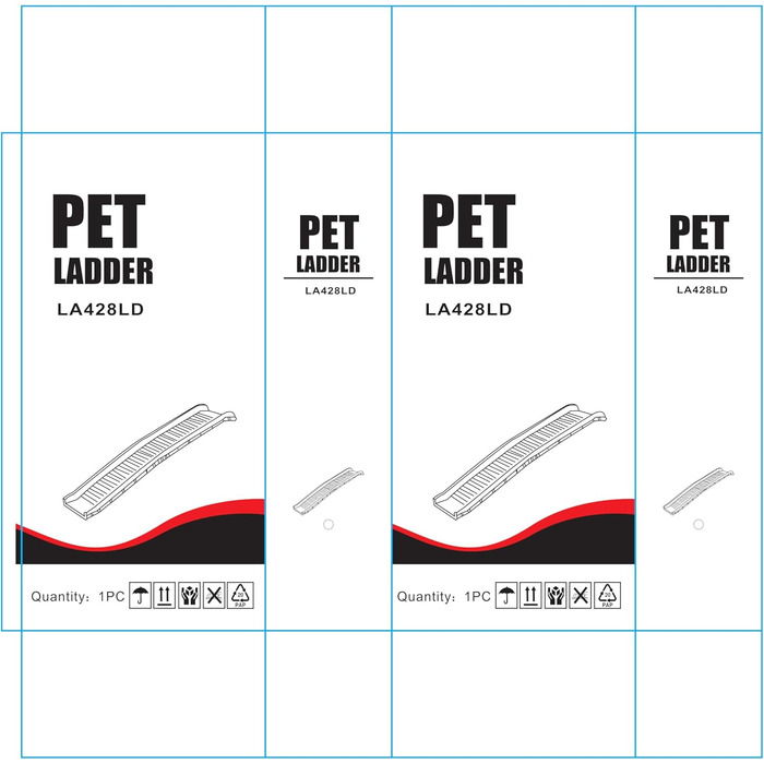 Рампа для домашніх тварин Lanco – складана, міцна та антиковзаюча. Безпечний та зручний доступ для собак та котів. Розміри: 156 x 40 x 16 см