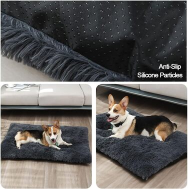 Лежанка для собак FANSU, м'яка, знімна та миється, жовта (XL, 95x65 см)