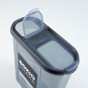 BOXIO - SHAKE: Набір з 3 контейнерів для зберігання продуктів, корму для собак та борошна. Легка організація та ідеальний для сипучих матеріалів, включаючи туалети для тварин