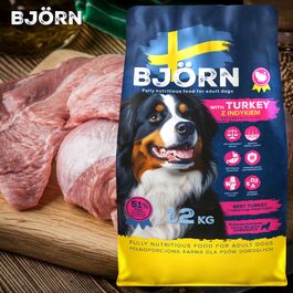 Корм для собак Björn з індиком, 24 кг, з високим вмістом білка