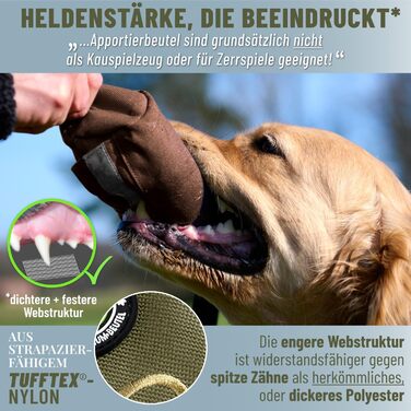 GIZZY® Оригінальний Futterdummy для собак: міцний мішечок для корму для всіх порід | Тренування собак з ласощами | Аксесуари для собак (Зелений)