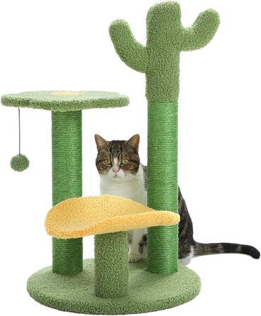 Когтеточка для котів Made4Pets Кактус, стовпчик для котенят, дряпка для котів